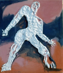 Ecce Homo II, Ecce Homo Series, bas relief on Canvas, 1991 68x60