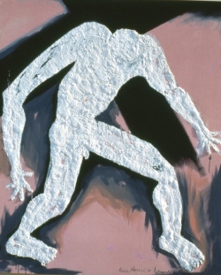 Ecce Homo IV, Ecce Homo Series, bas relief on Canvas, 1991, 68 x 60"
