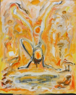 Mordern Dancer, Acrylic on canvas,30x40"