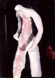 ManBox III 8.5x12x35in Plaster Figure Steel Box 1998